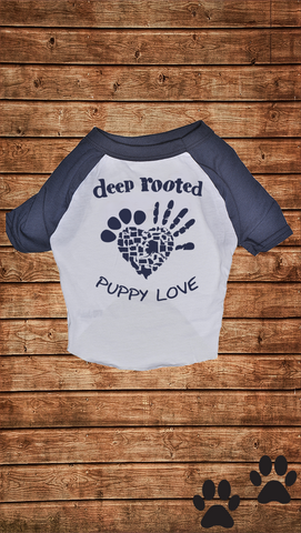 INDIANA <br> PUPPY 3/4 SLEEVE BLEND <br> WHITE / NAVY
