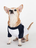 CONNECTICUT <br> PUPPY 3/4 SLEEVE BLEND <br> WHITE / NAVY