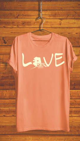 ALASKA <br> ADULT UNISEX <BR> ORGANIC COTTON <br> CORAL