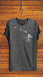 HAWAII <br> ADULT & YOUTH UNISEX <br> ECO TRIBLEND <br> CHARCOAL & ROYAL BLUE