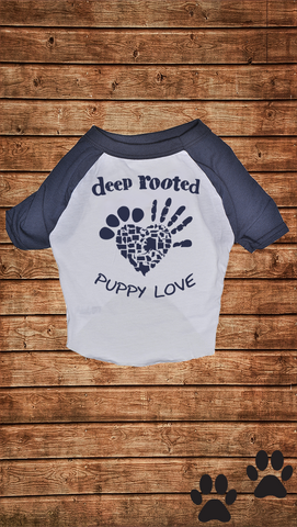 ARKANSAS <br> PUPPY 3/4 SLEEVE BLEND <br> WHITE / NAVY